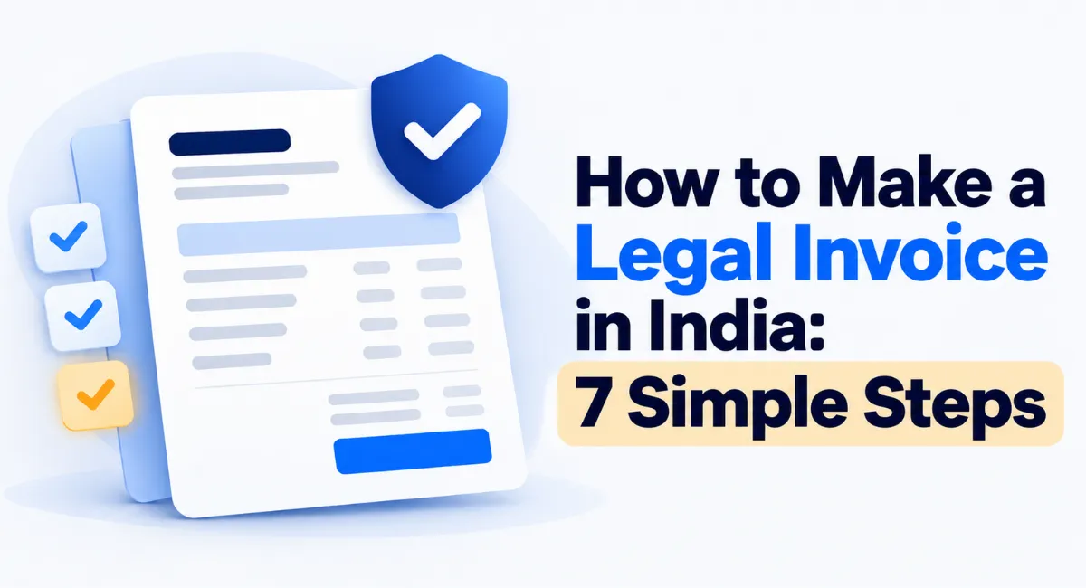 How to Make a Legal Invoice in India: 7 Simple Steps